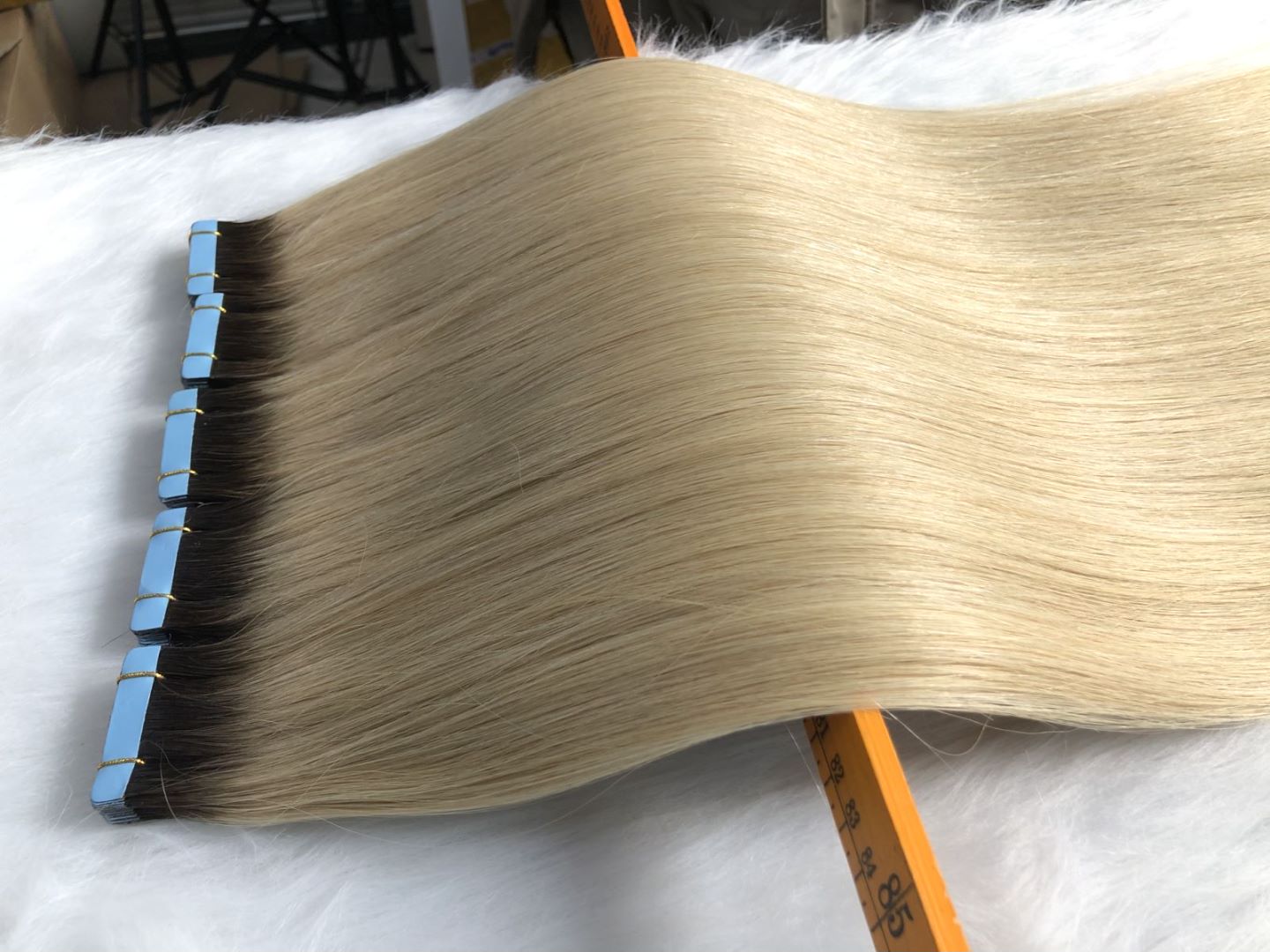 Extensiones de cinta en colores